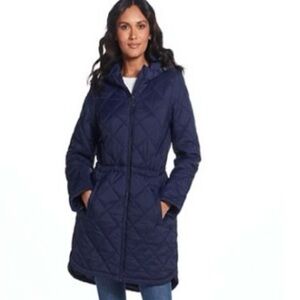 (#3)Weatherproof Blue Quilted Coat